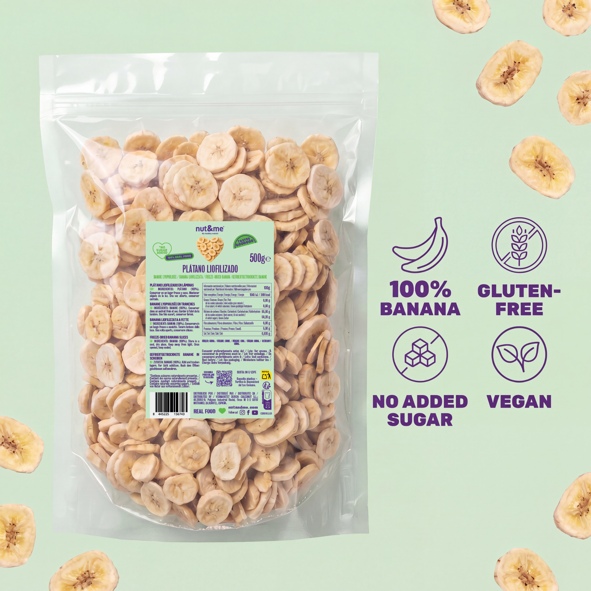Plátano liofilizado 500g