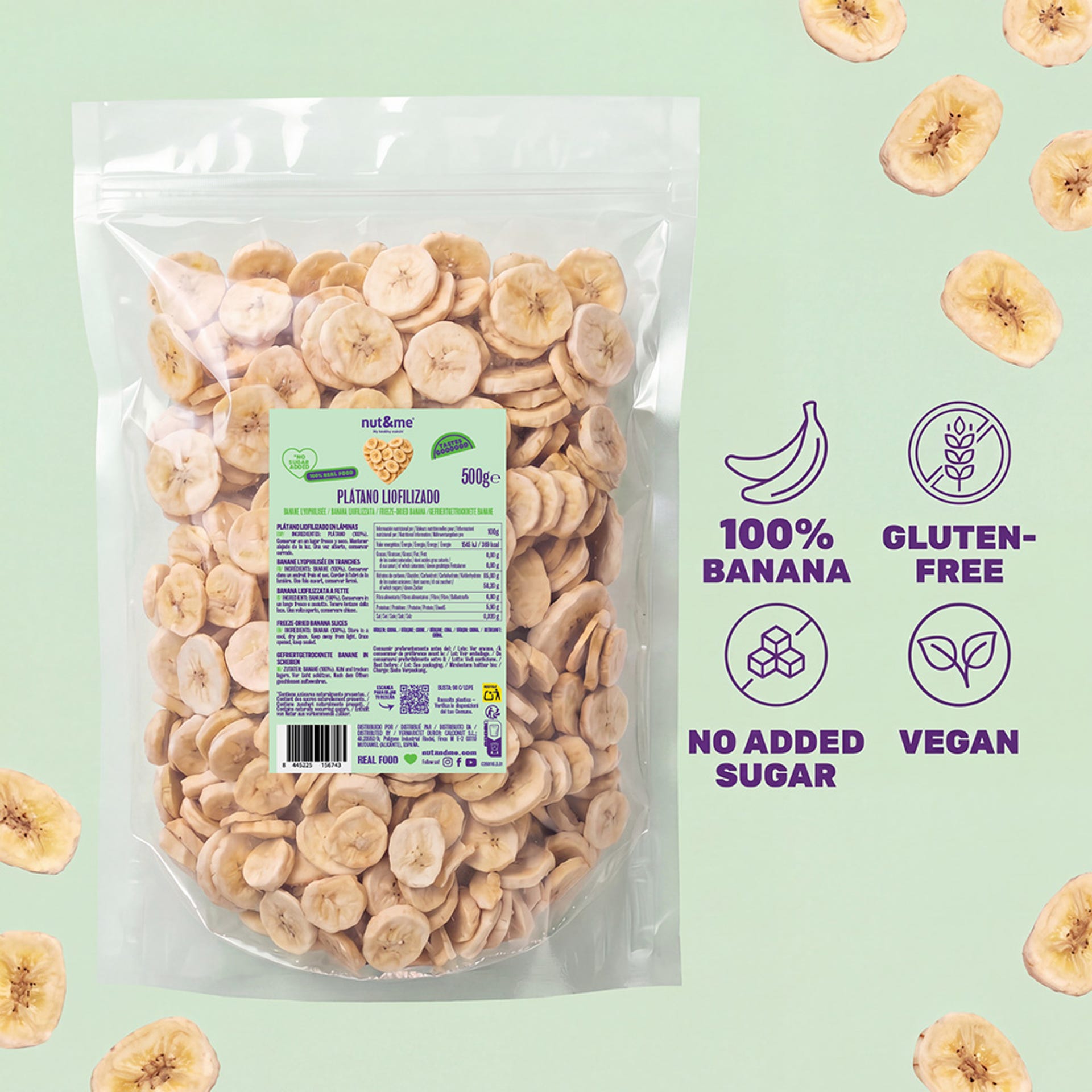 Plátano liofilizado 500g