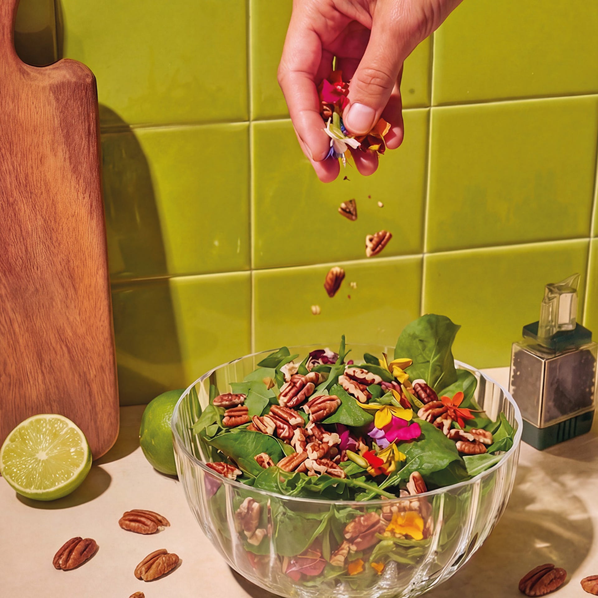 Nueces pecanas en trozos 1kg