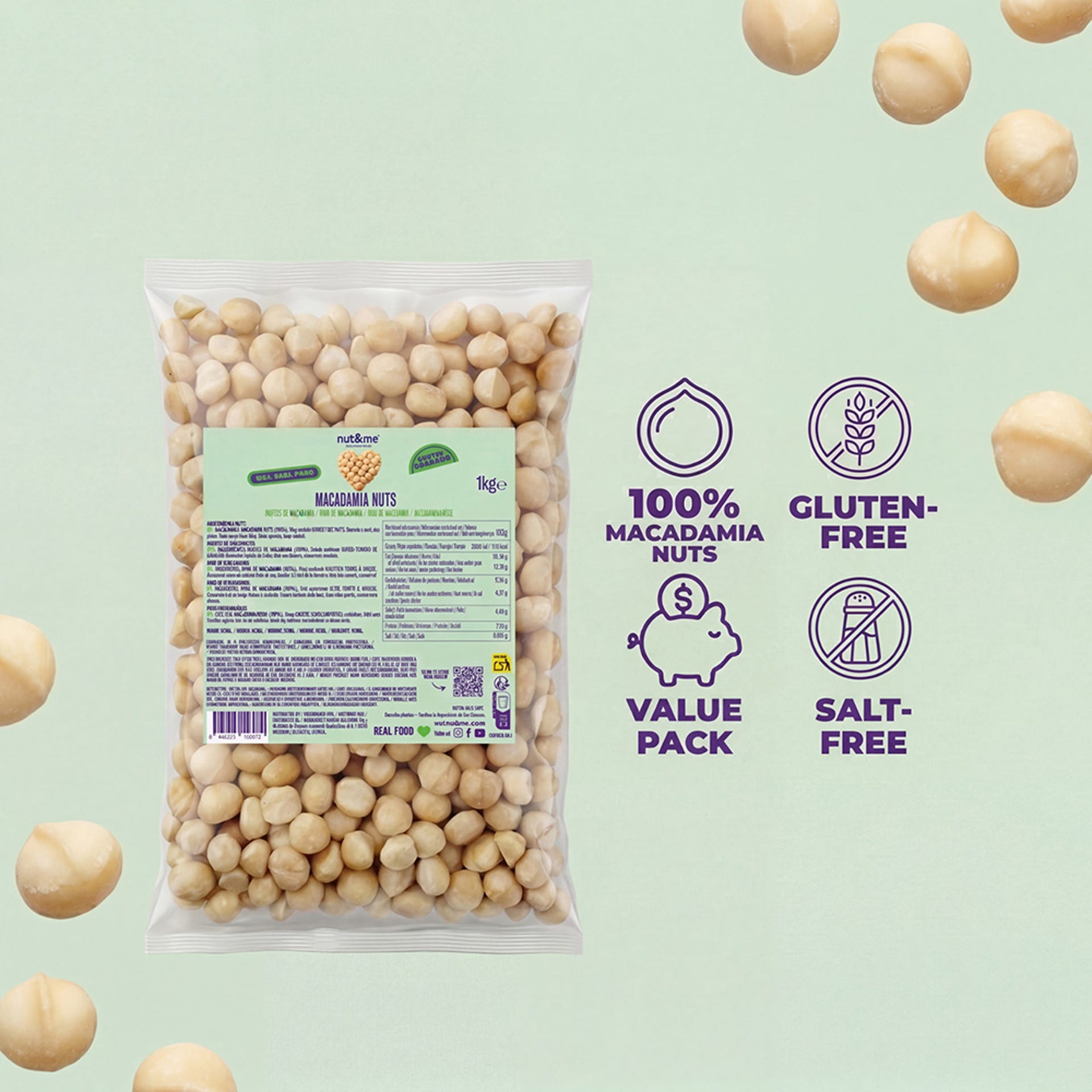 Nueces de macadamia 1kg