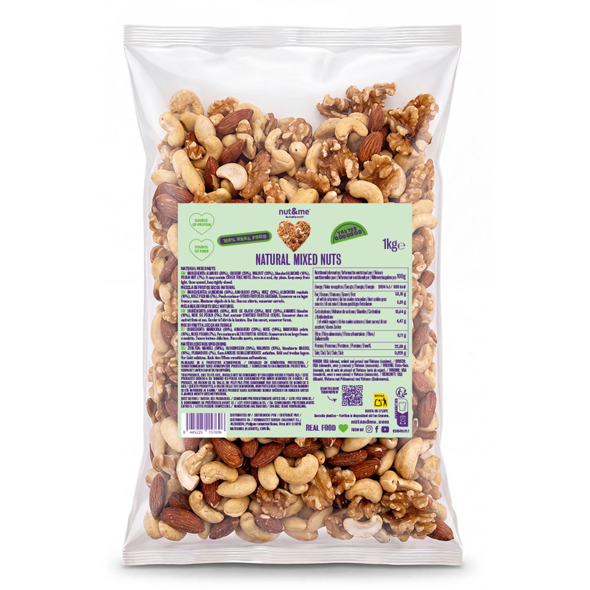 Mix natural frutos secos 1kg