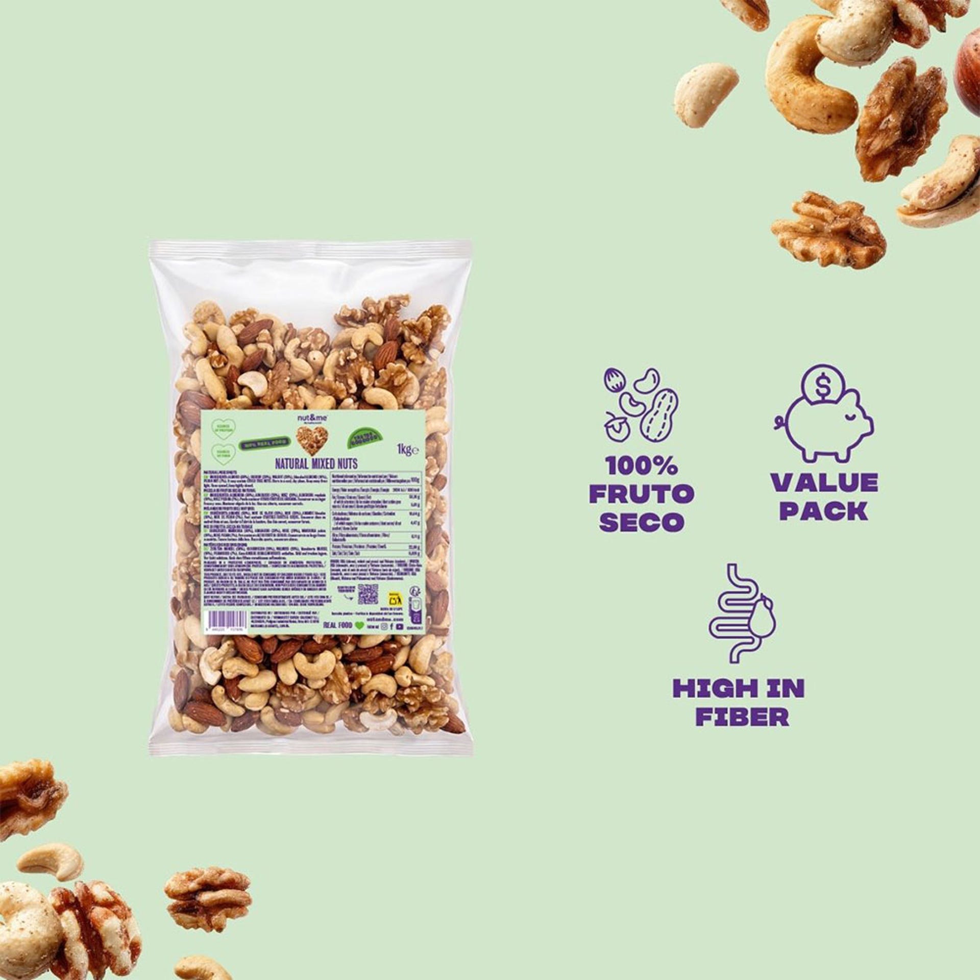 Mix natural frutos secos 1kg