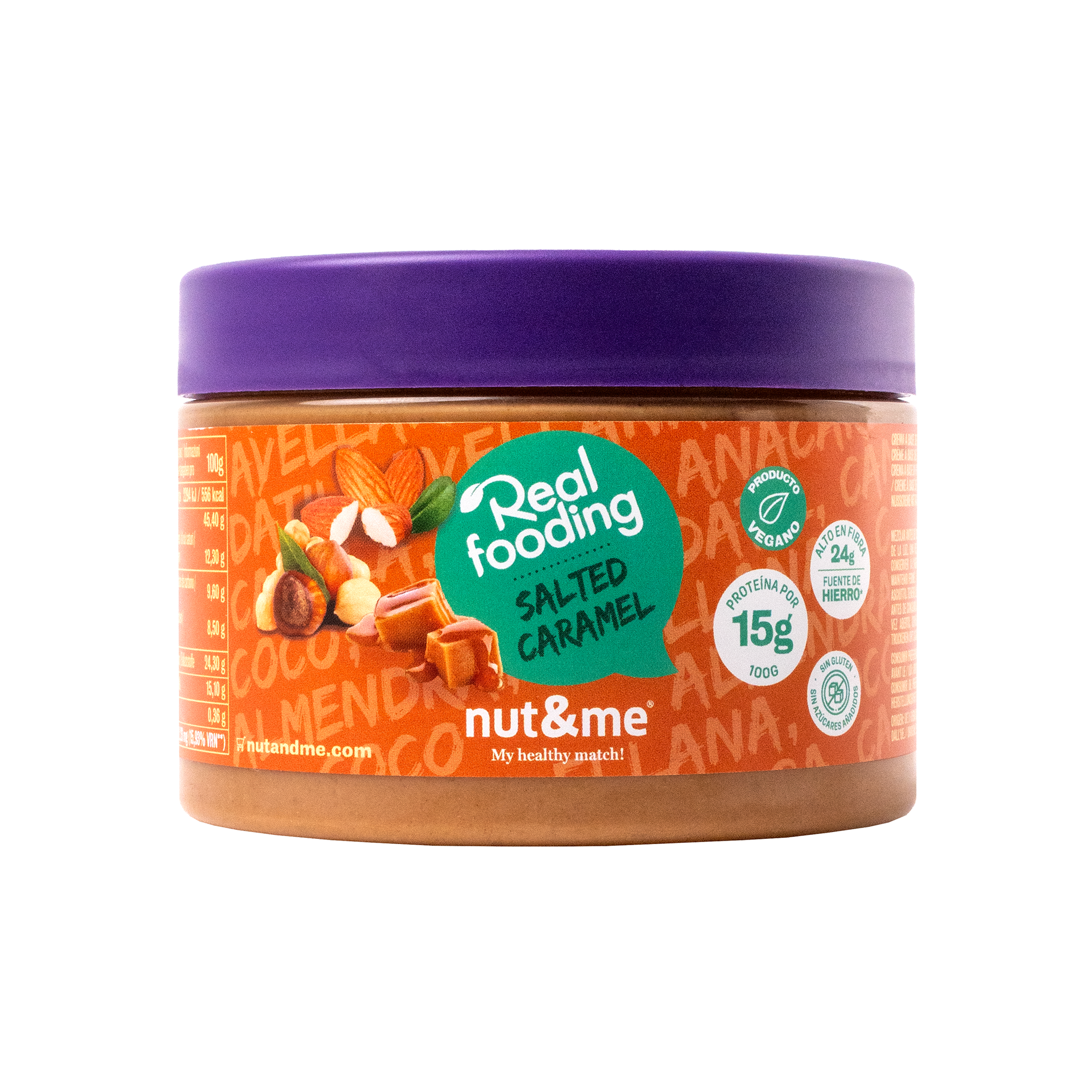 Crema sabor a caramelo salado Realfooding 250g