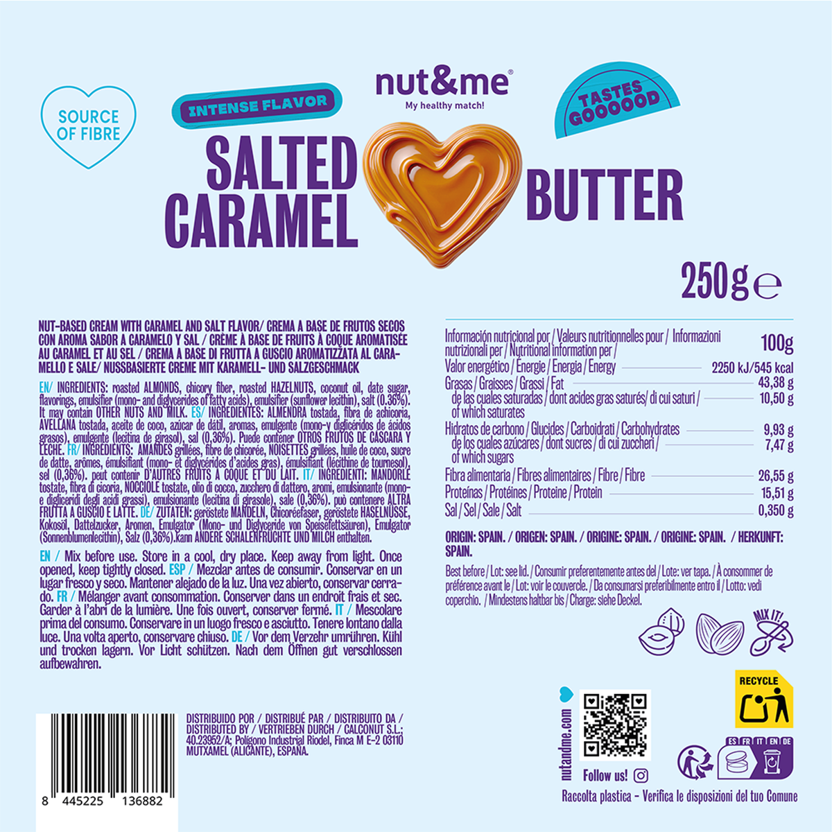 Crema sabor a caramelo salado 250g