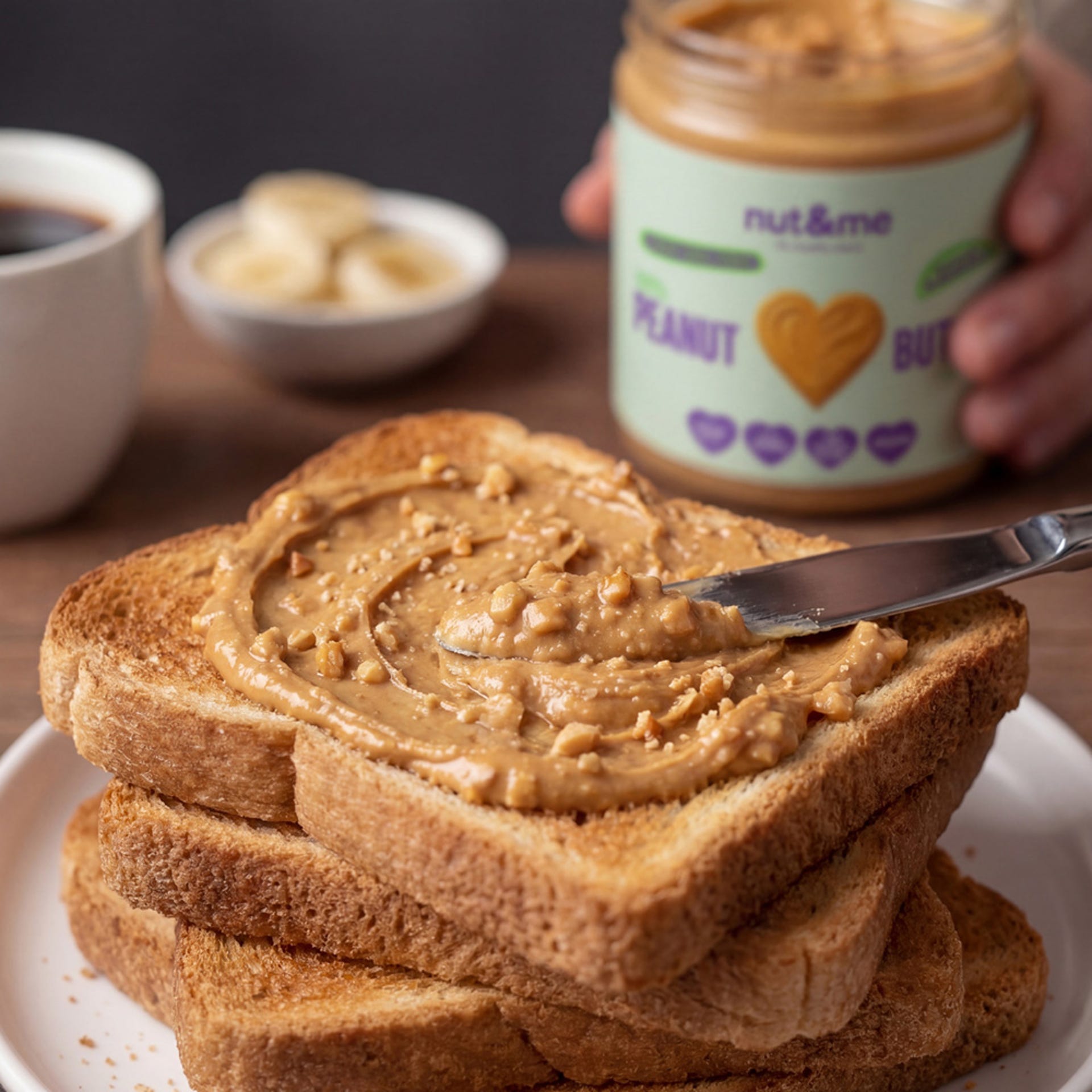 Crema de cacahuete crunchy 1kg